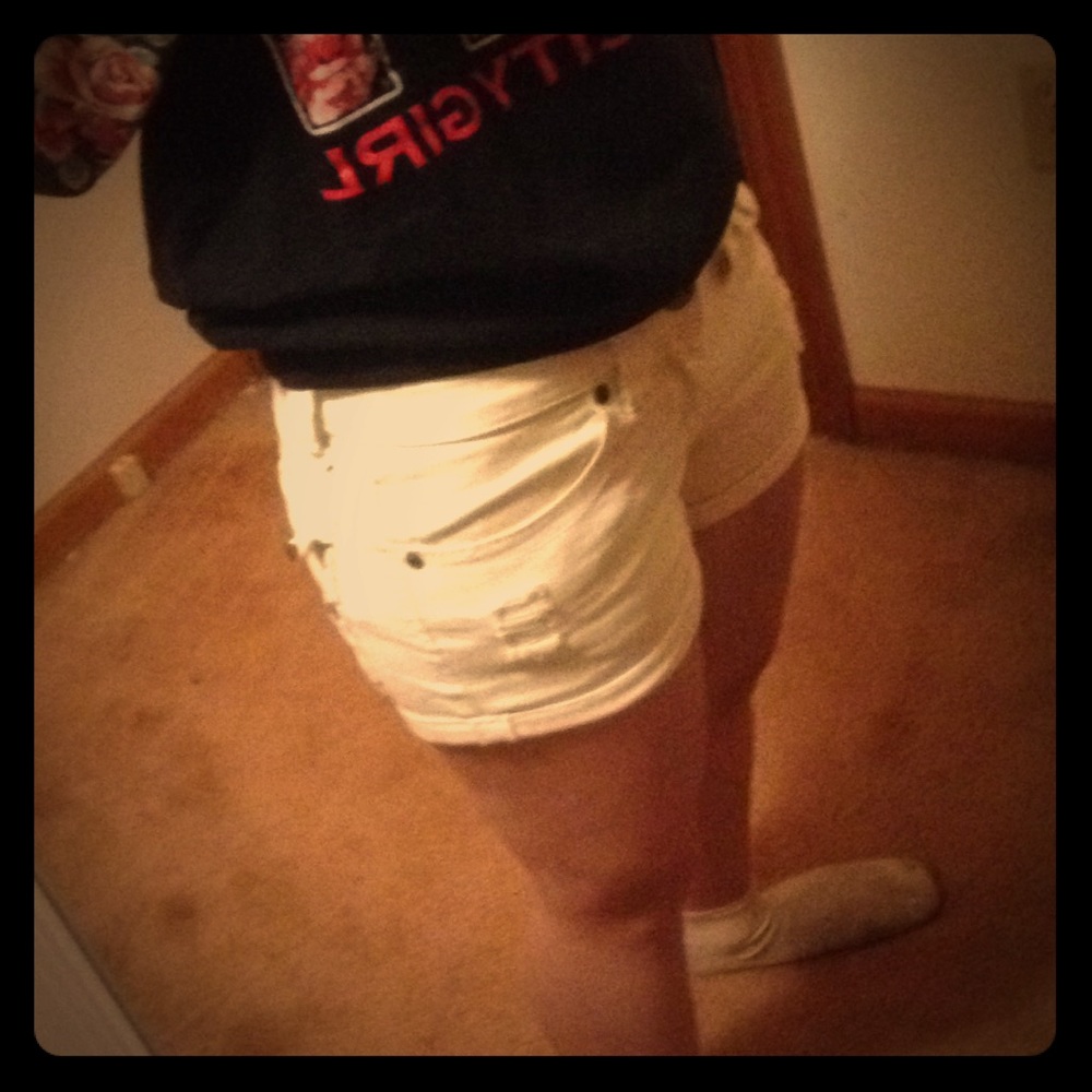 Women's white shorts